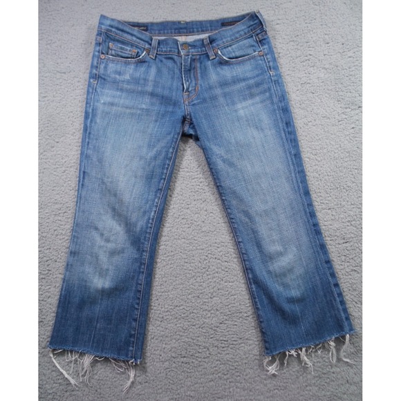 Citizens Of Humanity Denim - Citizens of Humanity Jeans Womens 29 Blue Denim Kelly Low Waist Cropped Stretch